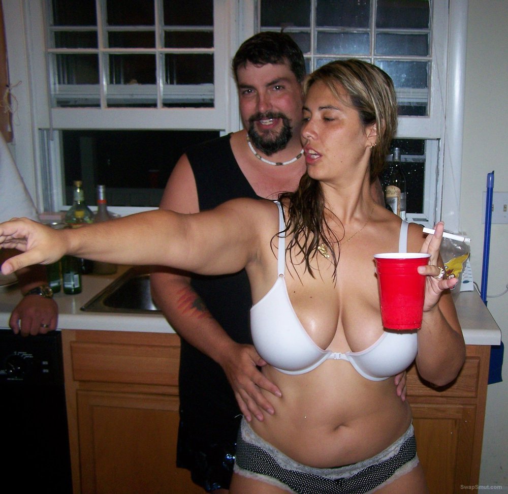 Big Tits On This Biker Slut Showing Off Her Sexy Body At A Party