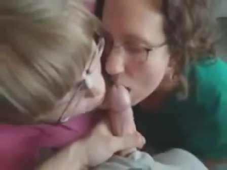 My wifes friend joins in sucking my cock photo